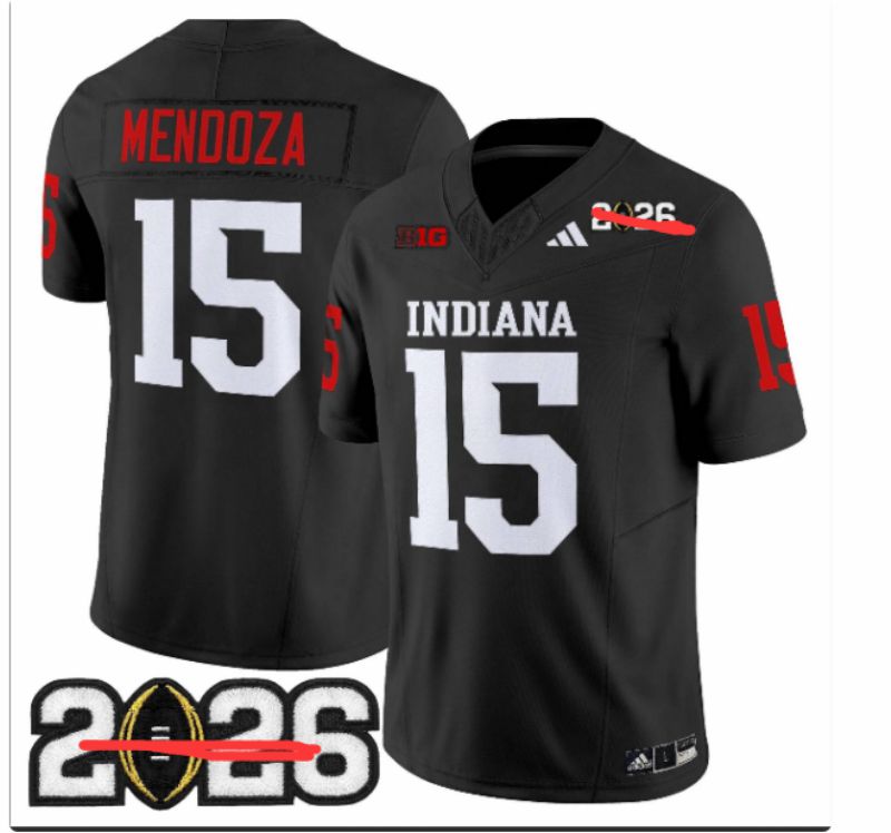 Men 2026 Ohio State Buckeyes #15 Mendoza Black Nike Limited NCAA Jersey 077